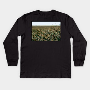 Prairie Scene in the Foothills. Kids Long Sleeve T-Shirt